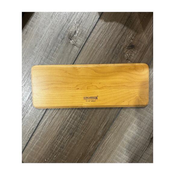 Longaberger Wood Shelf 4x12 For Envelope Basket Wrought Iron Stand Rack CLASSICS - Picture 2 of 2